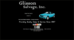 Desktop Screenshot of glissonsalvage.com